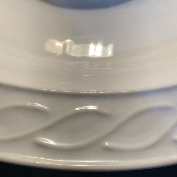 Vintage white Porcelain Divided Serving Platter - Picture 4 of 7